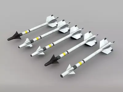 AIM-9 Sidewinder Pack Low-poly 3D model