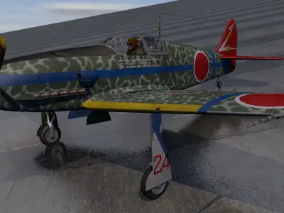 Kawasaki Ki-61 Hien - aka Tony 3D model
