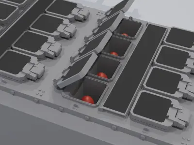  Vertical Launching System BGM 109 Tomahawk 3D model