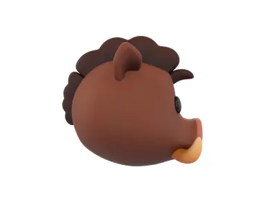 Prop163 Boar Head 3D model