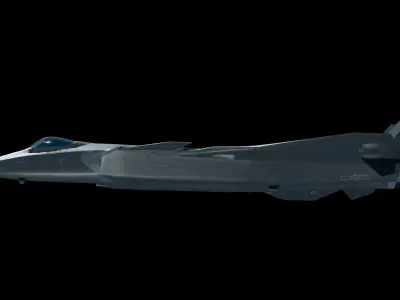 3D J-20 fighter j-20 J20 j-20 stealth fighter j-20 Weilong model 3D model