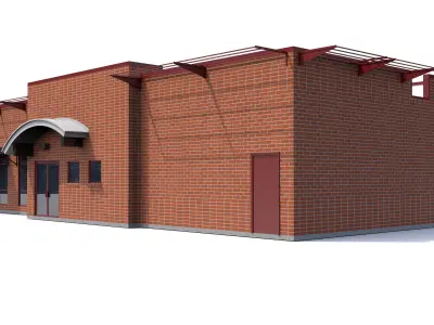 Fast Food Restaurant-01 3D model