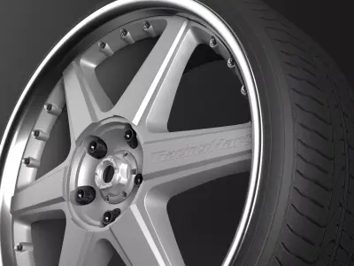 Racing Hart CR6 Low-poly 3D model