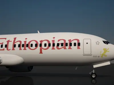 Ethiopian Airlines 737 MAX 8 3D model