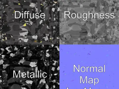 Quadcopter Drone with Camera and Accessories Low-poly 3D model