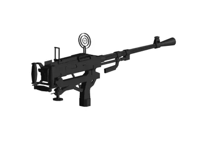 SG-43 Goryunov medium machine gun 3D model