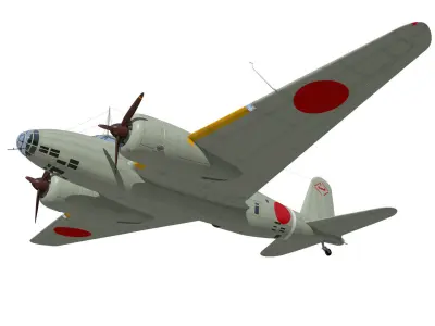  Ki21 Type II Kou Sally 3D model