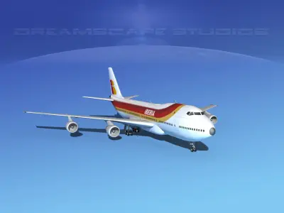 Boeing 747-100 Jumbo Jet Iberia 3D model