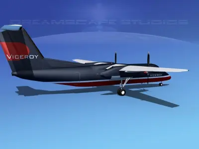 Dehaviland DHC-8 100 Air Viceroy 3D model