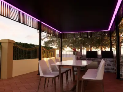 two nice pergola Free 3D model