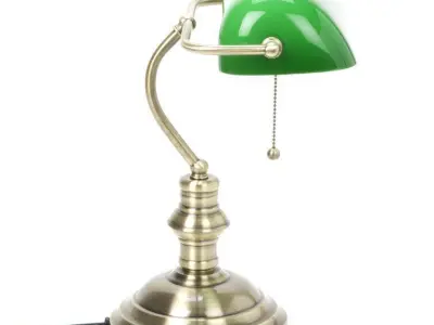 Warwick Metallic Bankers Lamp Free 3D model