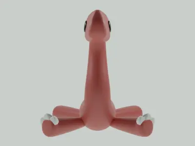 Brontosauru cute 3D model 3D model