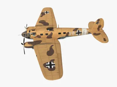Heinkel He 111 VG-ES Low-poly 3D model