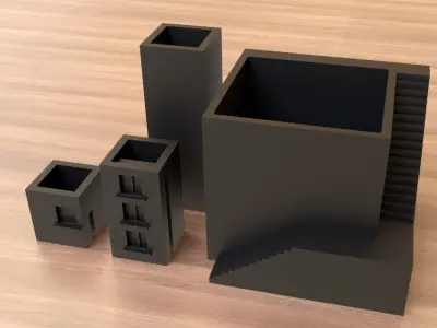 Lulino Mini House Pot Free 3D print model