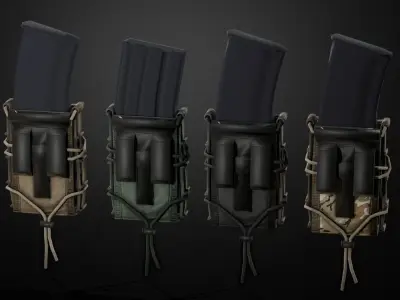 Magazine pouch Low-poly 3D model