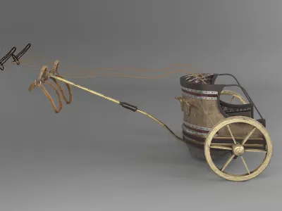 PHOTOREALISTIC EGYPT BATTLE CHARIOT 3D model
