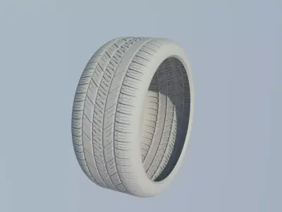 Tire - High-detail tire patern 3D model