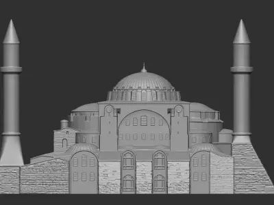Ayasofya -hagia sophia- Cami 3D Modeli 3D print model