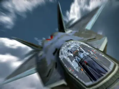 F22 fighter jet Low-poly 3D model