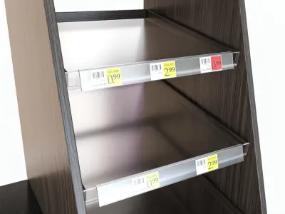 Coffee station bar cabinet commercial industrial 3D model