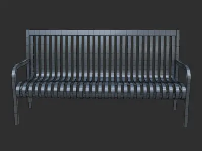 Parkbench 3D model