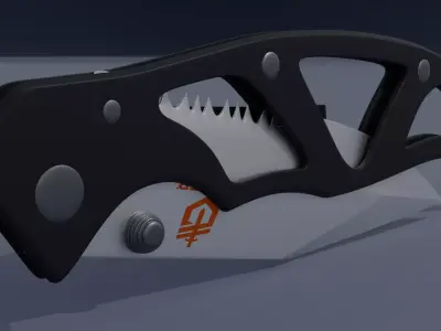 Gerber Paraframe Half folded Knife fro Game Ready 3D Model Pack Low-poly 3D model