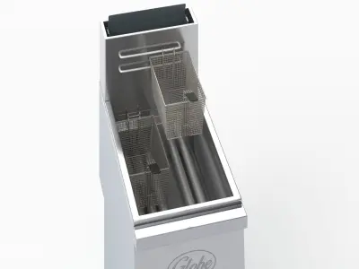 Globe Gas Floor Fryer GFF50G 3D model