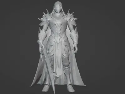 The Beast Slayer Knight - 3D Printable Fantasy Warrior STL Model 3D print model