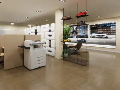 CAR CONSULTING SERVICE OFFICE Low-poly 3D model