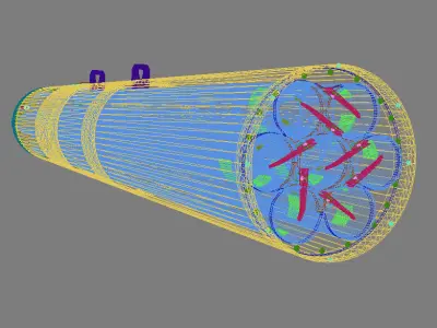 M260 Rocket Launcher 3D model