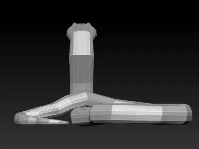 3D SNAKE LOWPOLY Low-poly 3D model