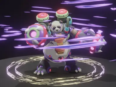 Bamboo Pandamonium 3D model