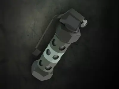 FlashBang grenade launcher 3D model
