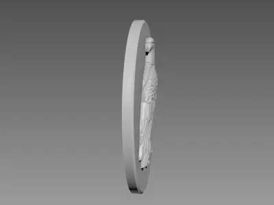 Eagle Bas-relief 3D model