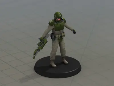 Imperial Army Future Soldiers 3D model