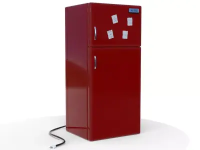 3D Toons Fridge Model Free low-poly 3D model