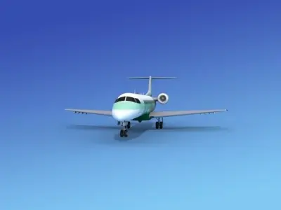 Embraer ERJ-135 Denver Express Jet 3D model