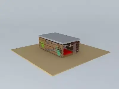 Santorini interior Free 3D model