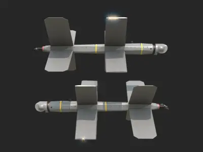 Lancet UAV Drone Lancet3 Loitering Munition Low-poly 3D model