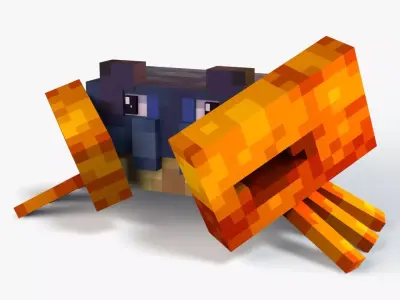 Minecraft Crab Low-poly 3D model
