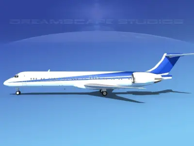 McDonnell Douglas MD-87 Corporate 2 3D model