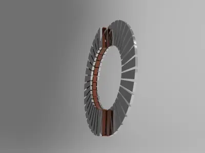 Axial Flux Coreless Motor 3D model