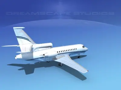 Dassault Falcon 900 V13 3D model