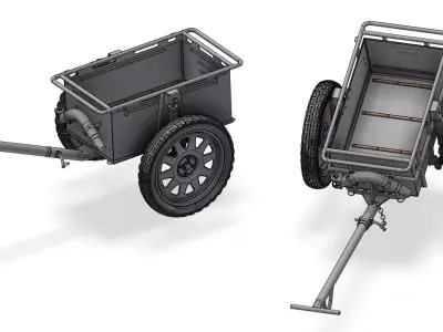 If-8 infanteriekarren - ammunition infantry germany vehicle 3D print model