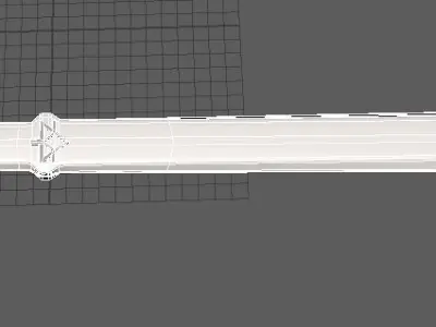 Master Sword  Low-poly 3D model