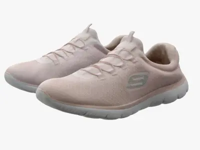 Pink Sneakers 3D model