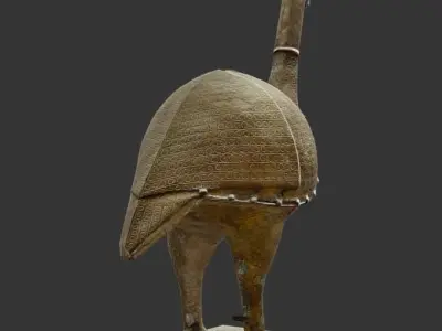 Okporhu - Rooster Figure Low-poly 3D model