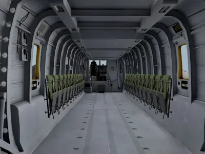 MH-53E Sea Dragon US Navy 2 Basic Animation Low-poly 3D model