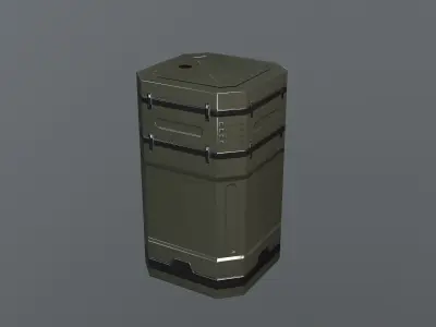 Sci-Fi Asset Low-poly 3D model