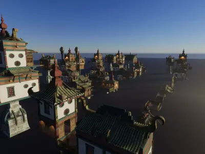 Chinese Historic House 3D model